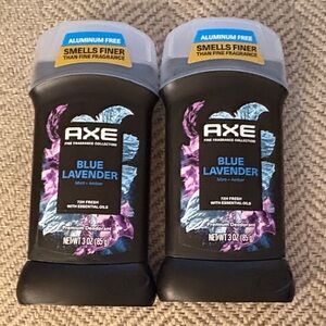 AXE Blue Lavender Men's Aluminum Free Premium Deodorant Bundle - NWT